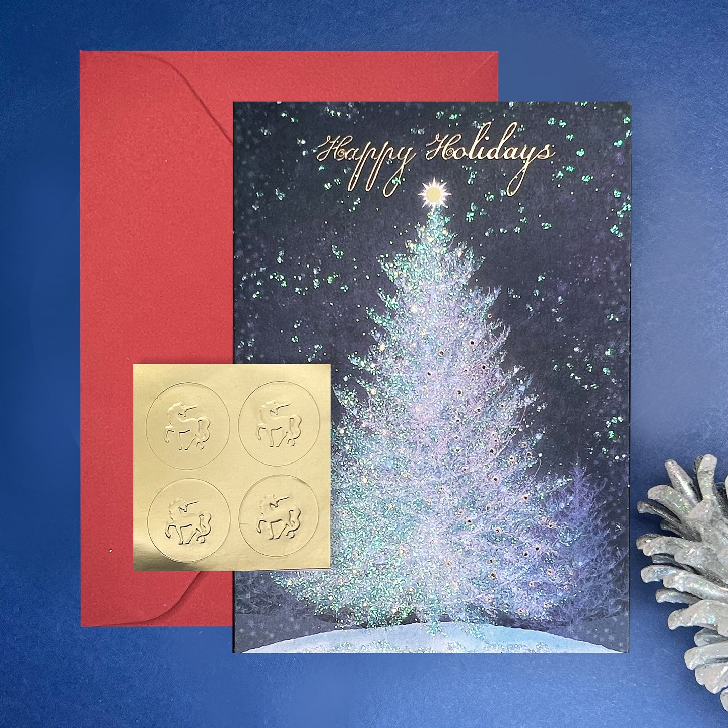 Ethereal Christmas Tree 20ct Boxed Christmas Cards