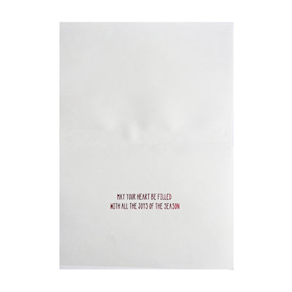 Penguin Riding in Snow Christmas Card