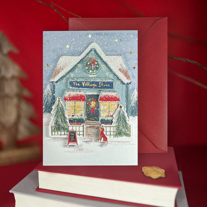 Village Store Christmas Card