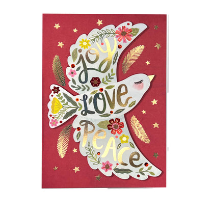 Decorative Dove of Peace Christmas Card