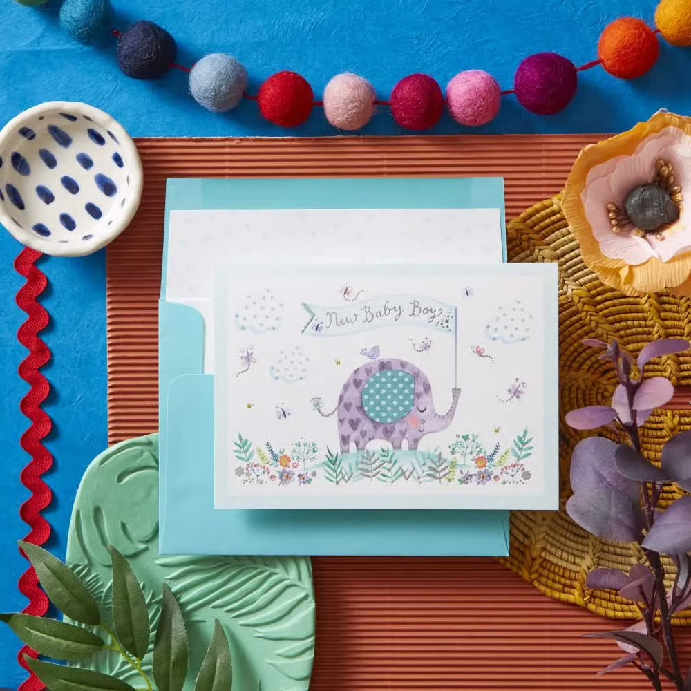 Elephant Baby Card