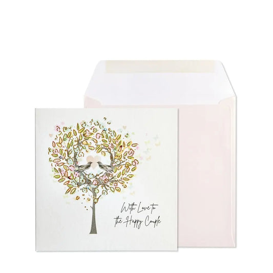 Heart Tree Wedding Card