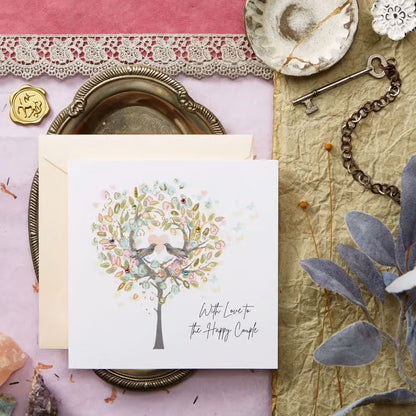 Heart Tree Wedding Card
