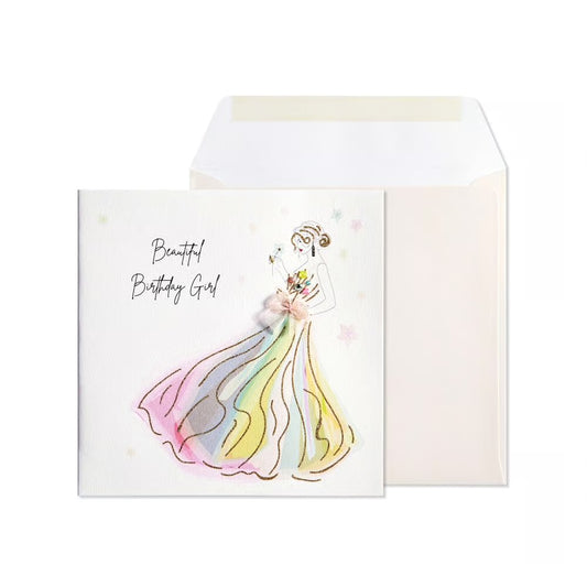 Beautiful Girl Birthday Card