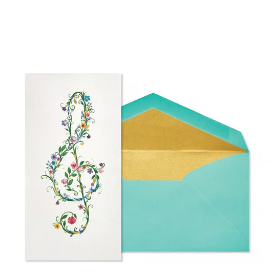 Music Clef Blank Card