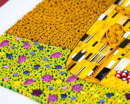 Quilled The Kiss Klimt Blank Card