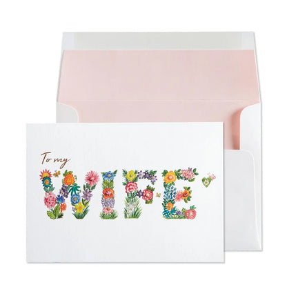 Flower Wife Birthday Card