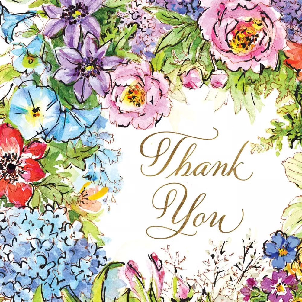 Wreath Thank You Card