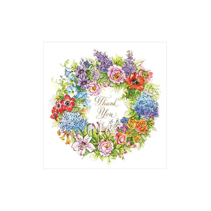 Wreath Thank You Card