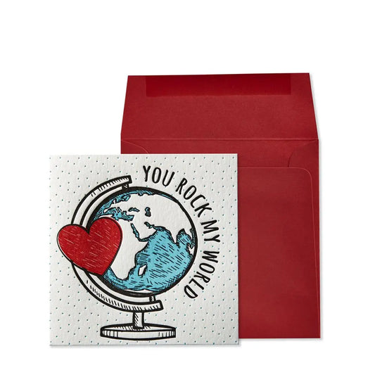 You Rock My World Love Card