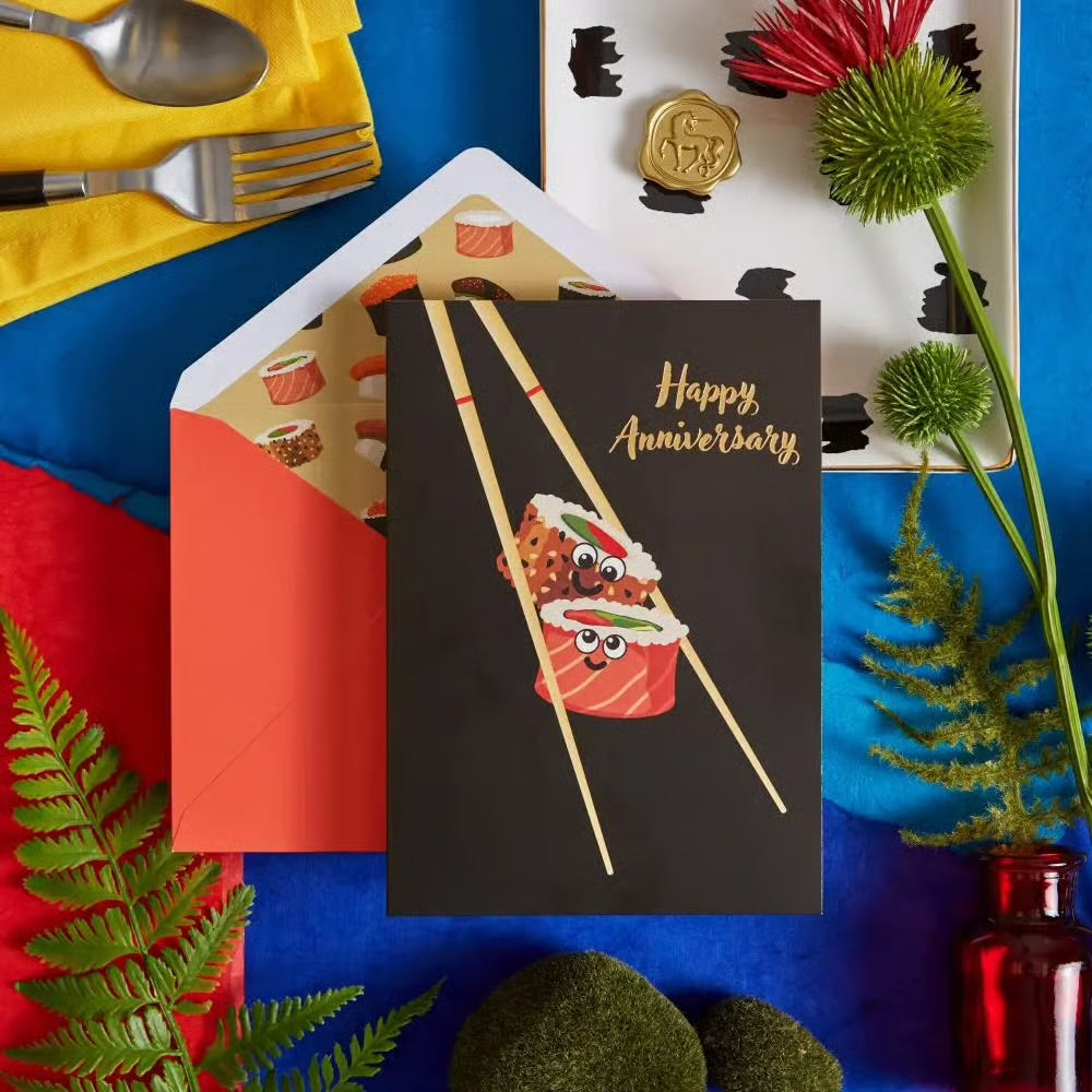 Sushi Anniversary Card