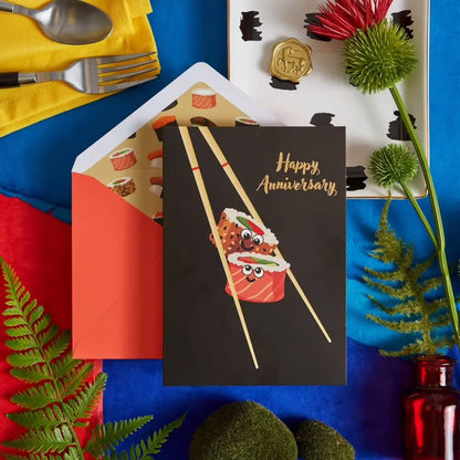 Sushi Anniversary Card