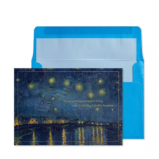 Van Gogh Stars Greeting Card