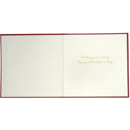 Sandblasted Gold Foil Heart Valentine Card