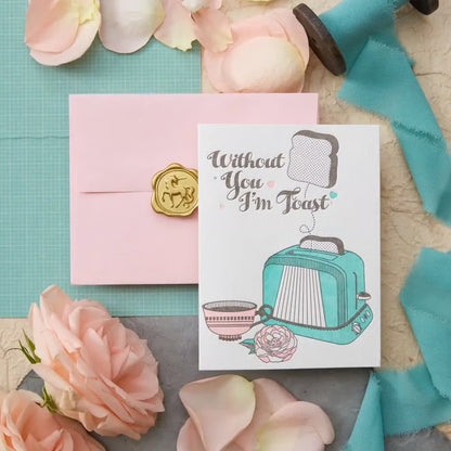 Retro Toast Valentine Card