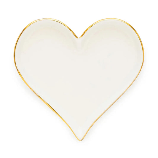 Trinket Tray, Bordered Heart