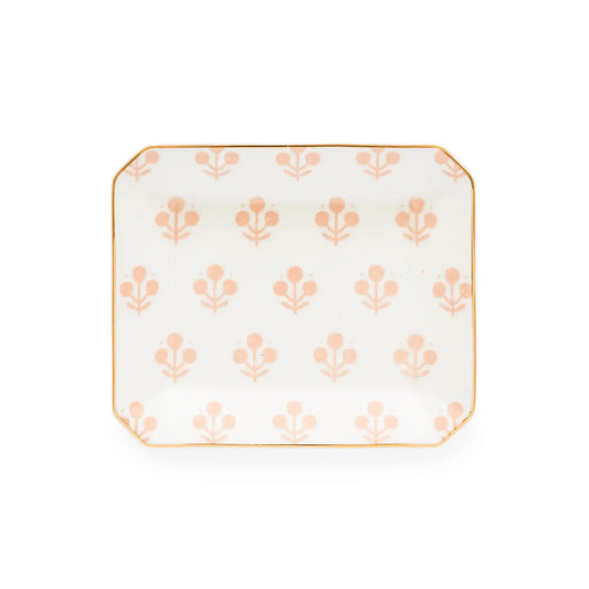 Small Trinket Tray, Rose Floral