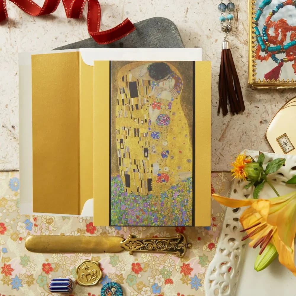 Klimt The Kiss Anniversary Card