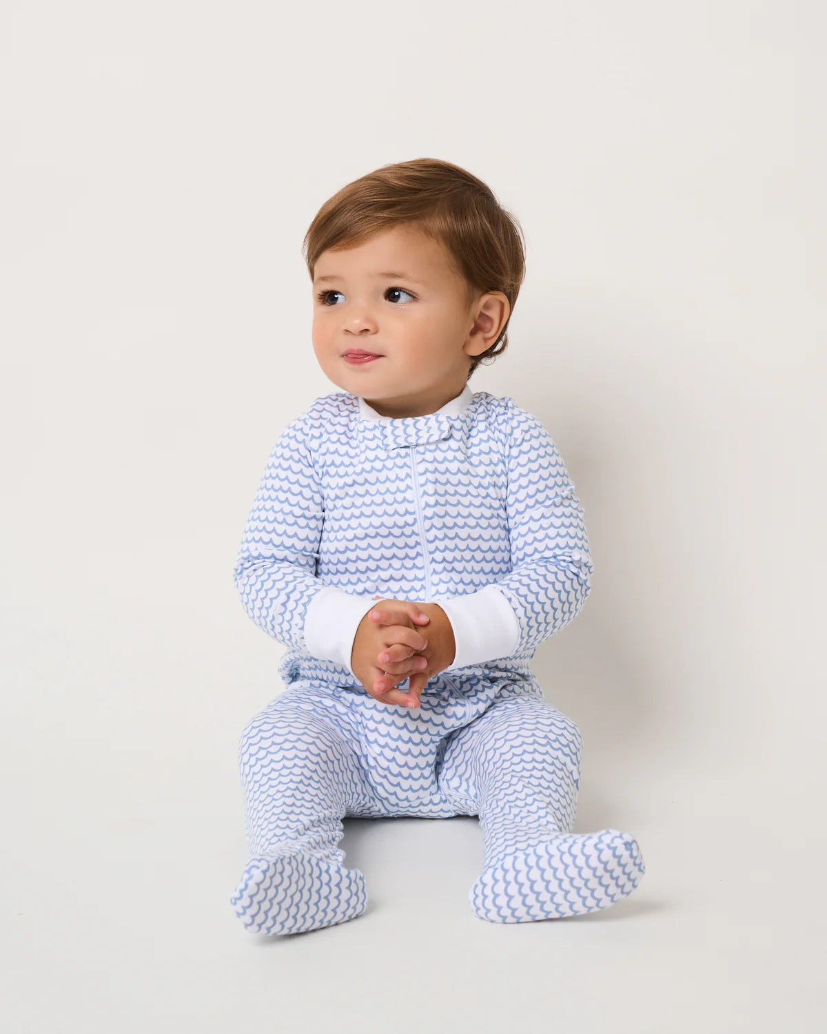 Baby's Pima Romper in La Mer