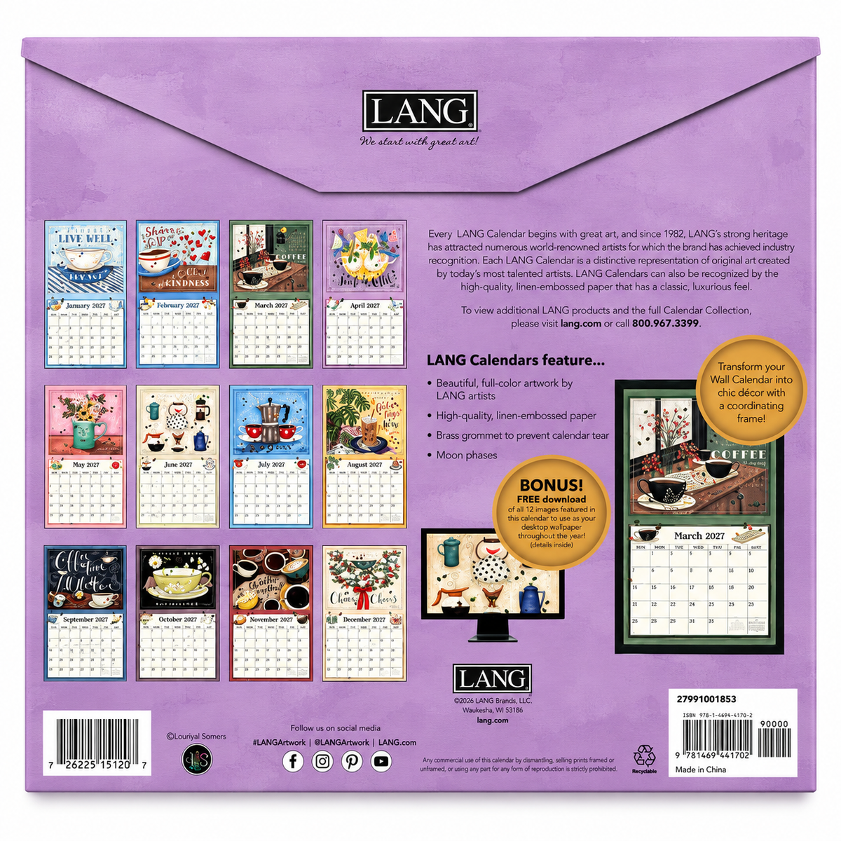 Coffee 2027 Wall Calendar