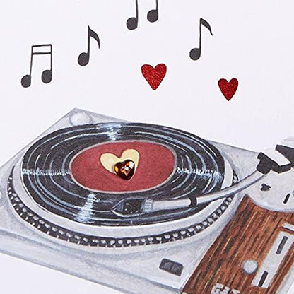 Love Vinyl Anniversary Card