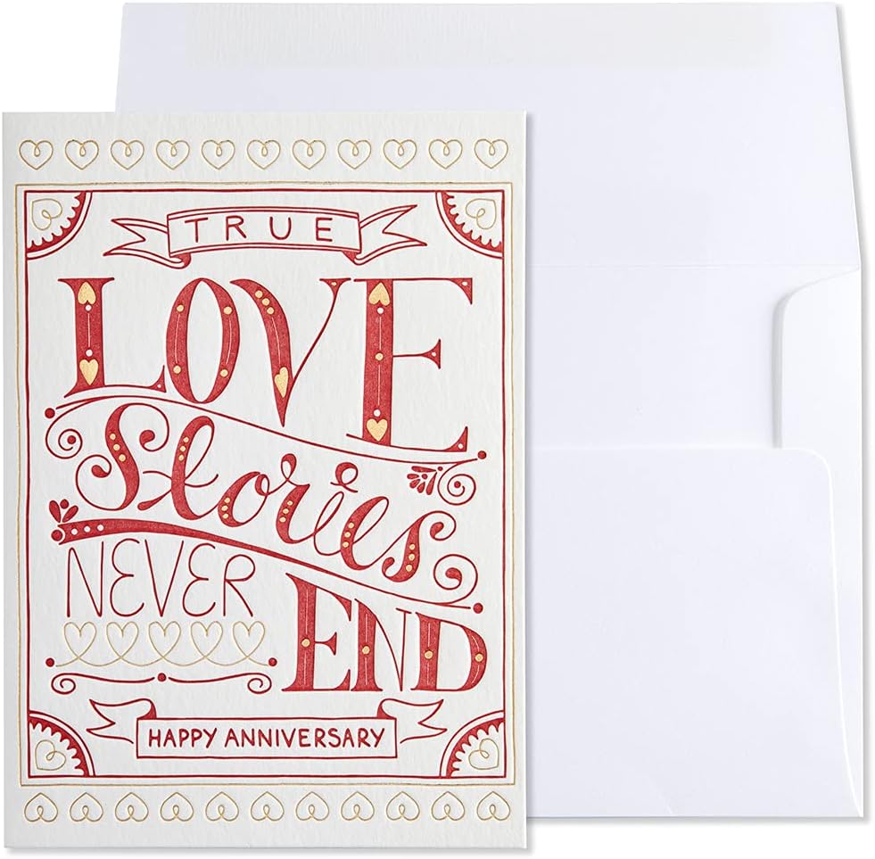 True Love Stories Anniversary Card