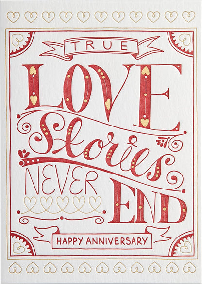 True Love Stories Anniversary Card