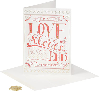 True Love Stories Anniversary Card