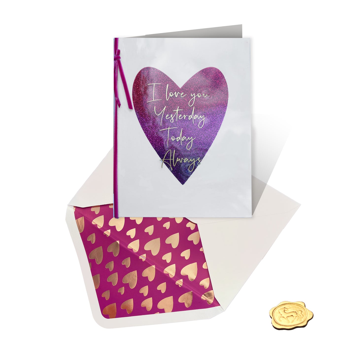 Heart with Lettering Anniversary Card
