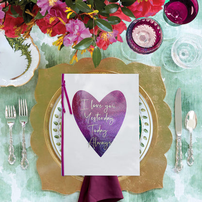 Heart with Lettering Anniversary Card
