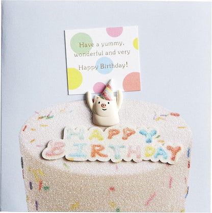Cake with Pig Birthday Card