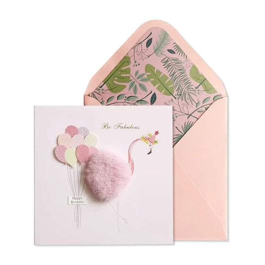 Flamingo Birthday Card