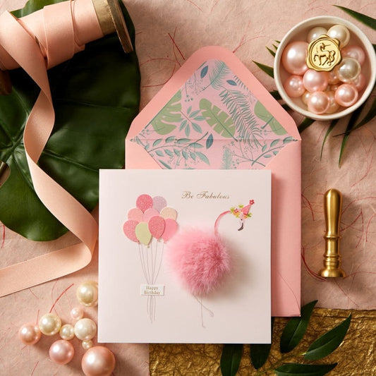 Flamingo Birthday Card