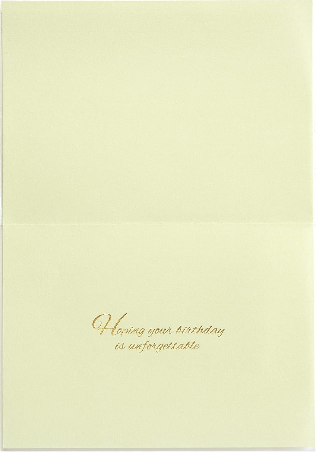 Natural Floral on Woodgrain Birthday Card