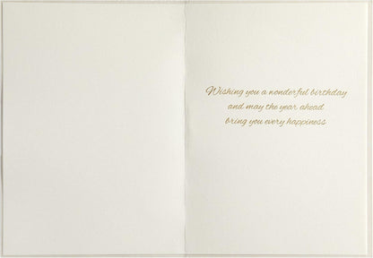 Laser Cut Floral Birthday Card