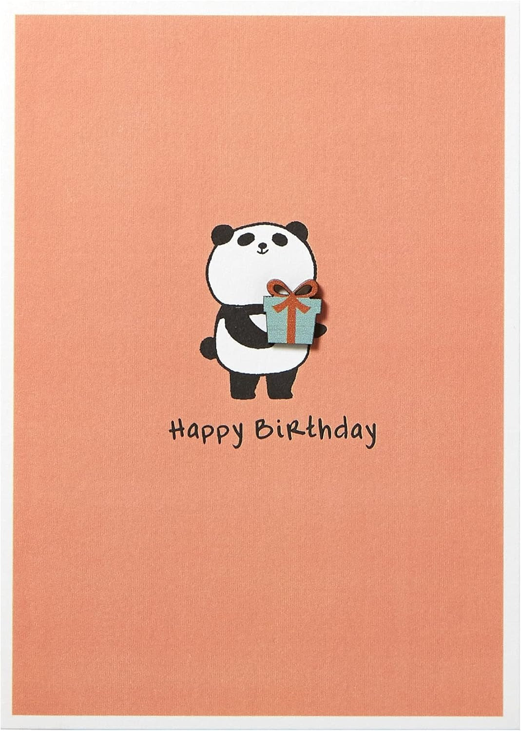 Panda with Present Birthday Card