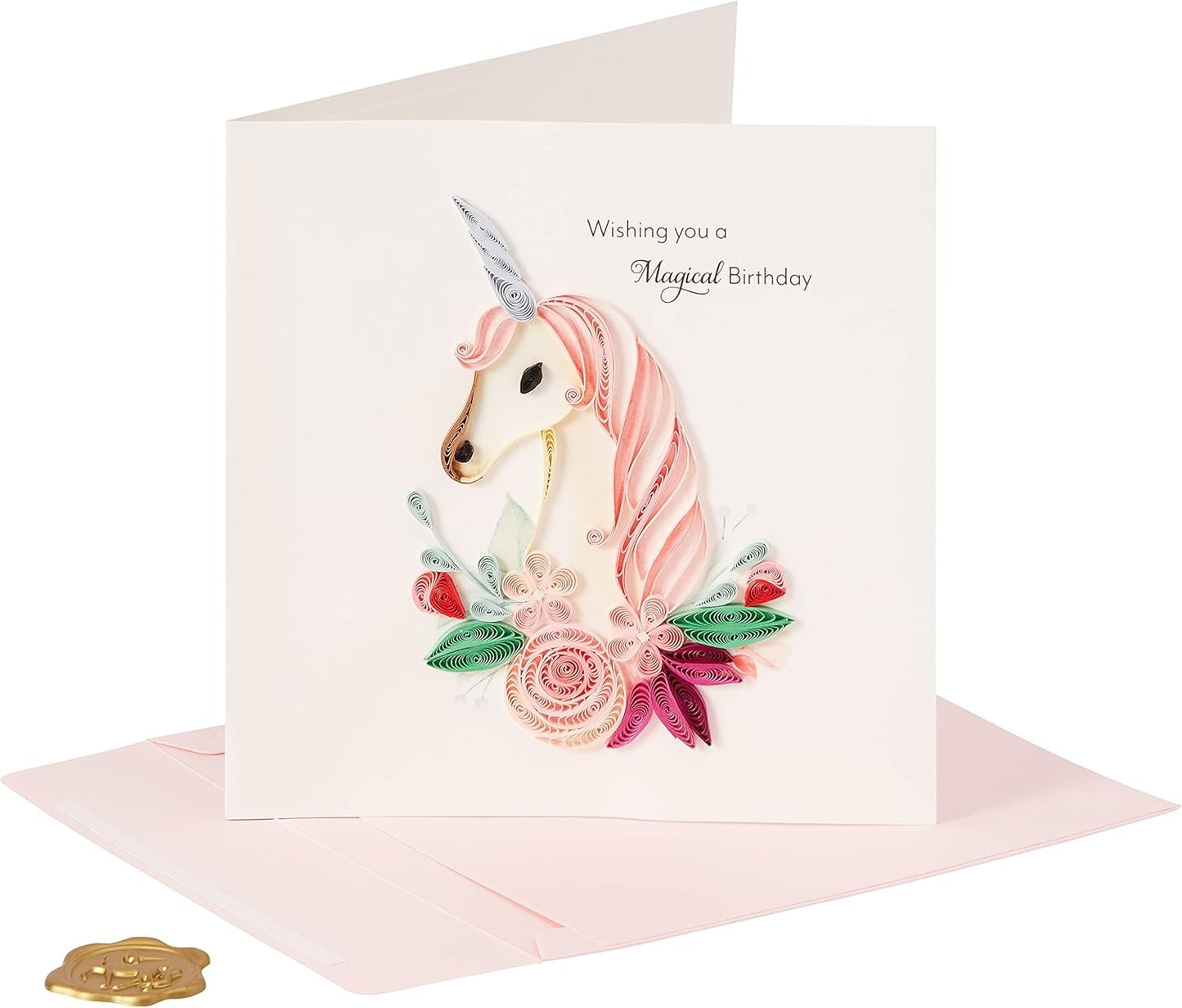 Quilled Unicorn Birthday Card