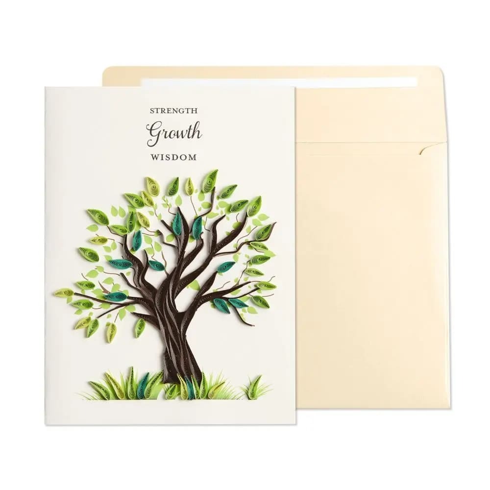 Quilled Tree Birthday Card