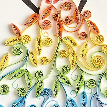 Quilled Rainbow Lady Greeting Card