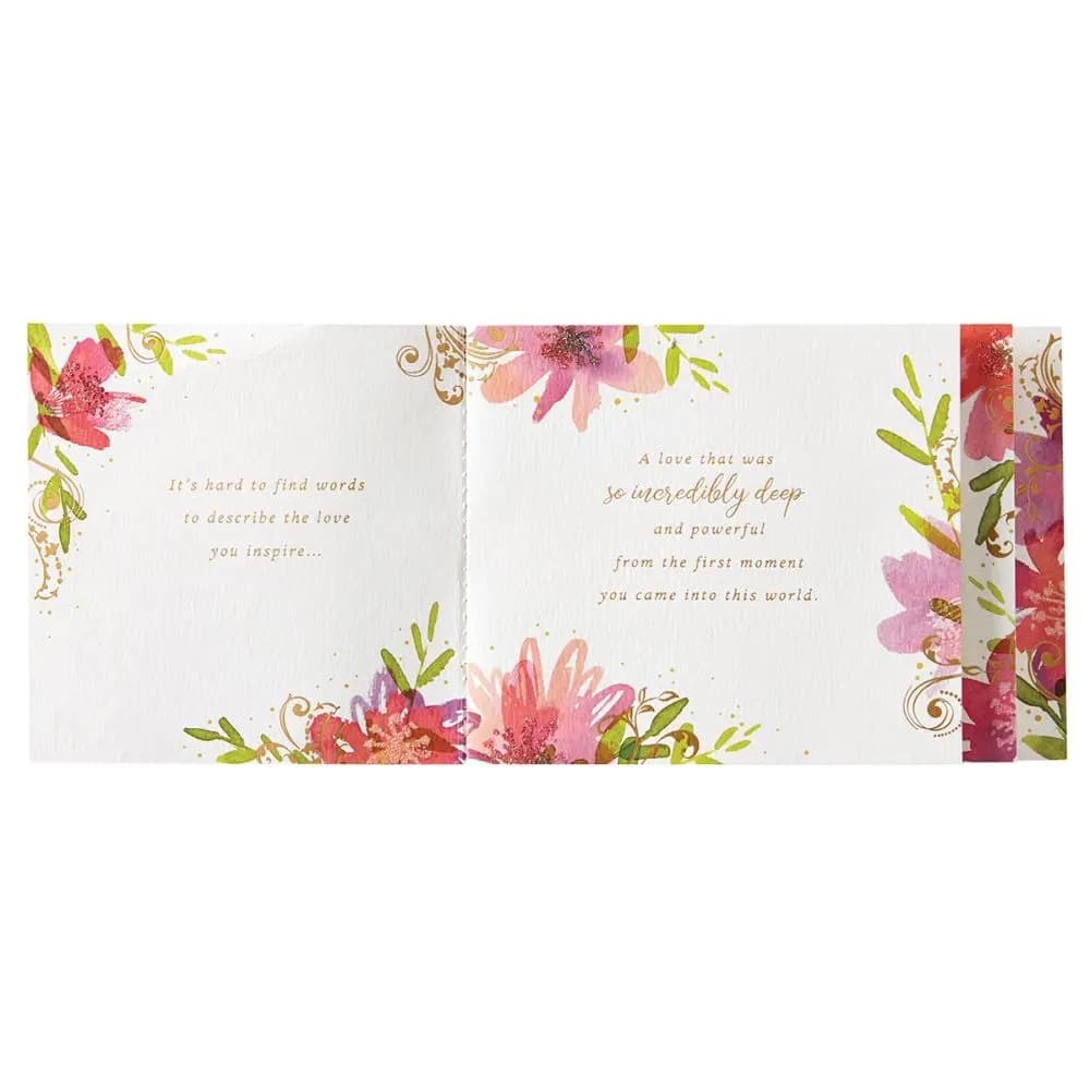 Daughter Hibiscus Flowers Birthday Card