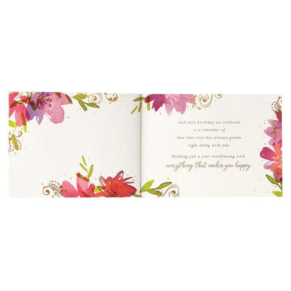 Daughter Hibiscus Flowers Birthday Card