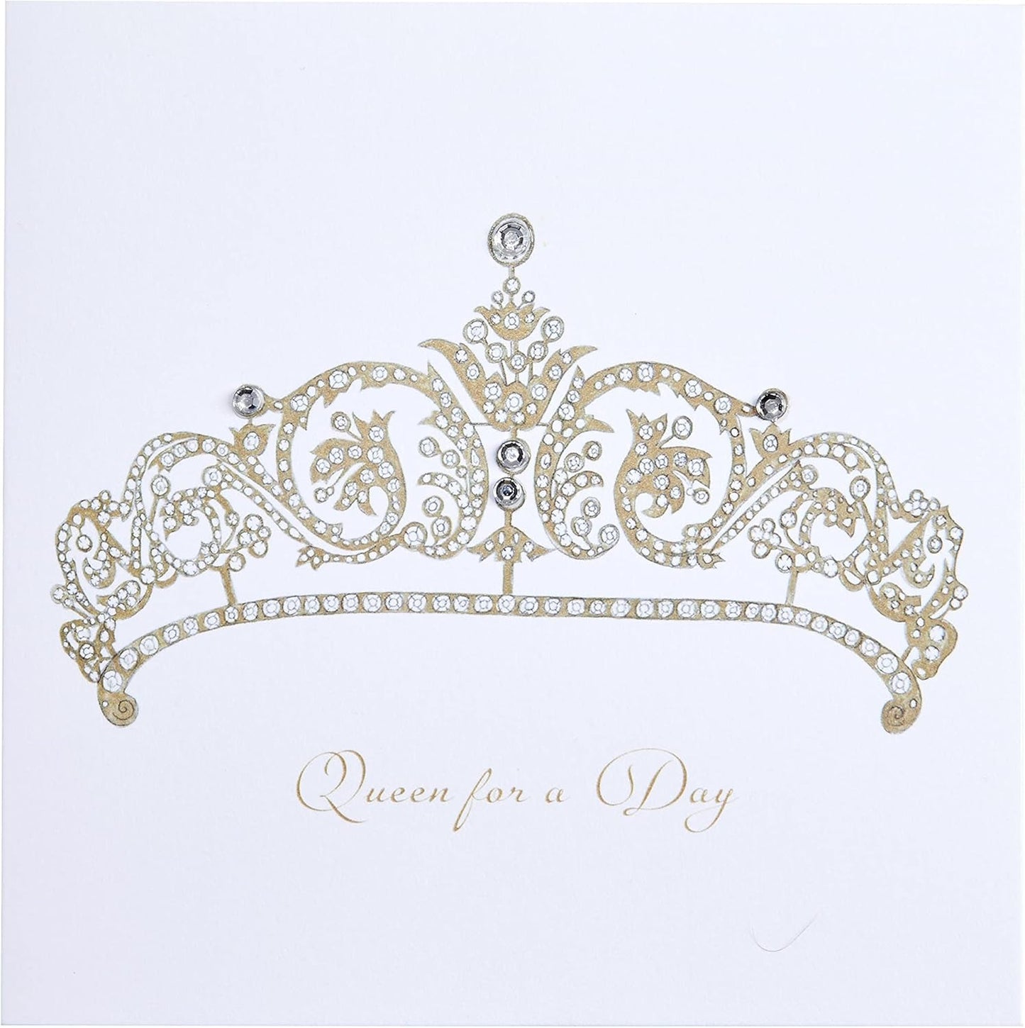 Rose Gold Tiara Birthday Card