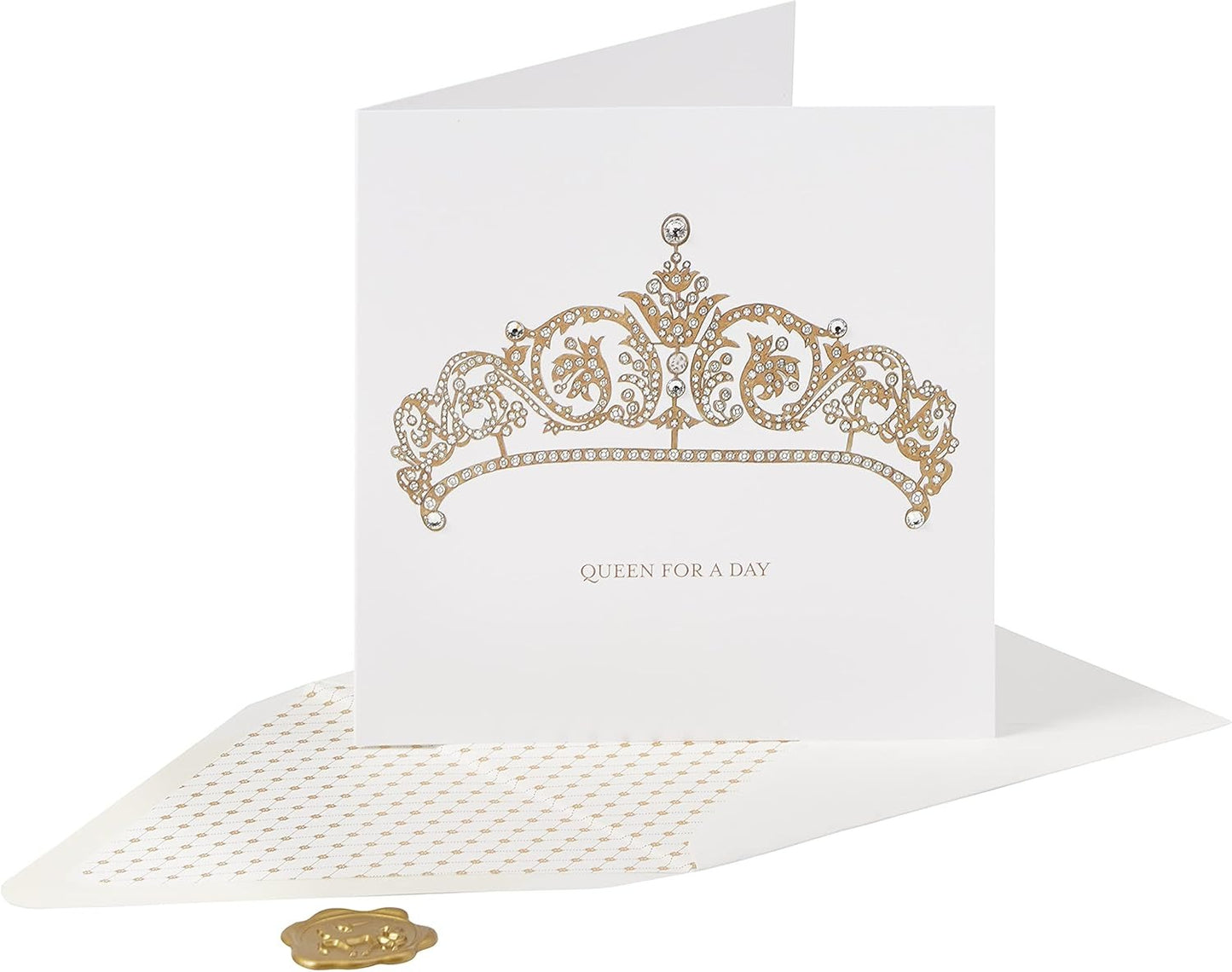 Rose Gold Tiara Birthday Card