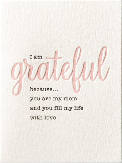 Grateful Mom Birthday Card