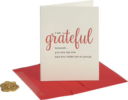 Grateful Son Birthday Card
