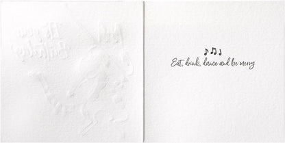 Fiddling Cat Birthday Card