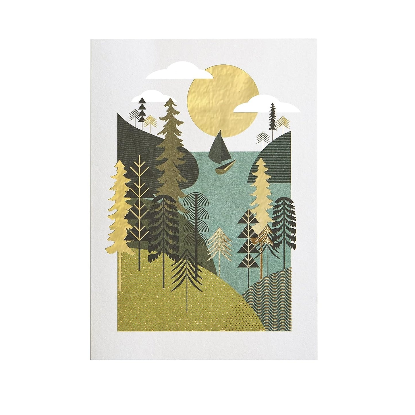 Boat Scene Birthday Card