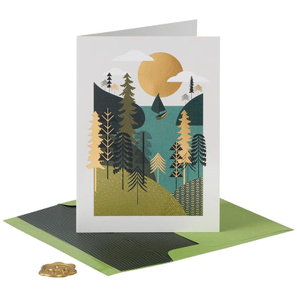 Boat Scene Birthday Card