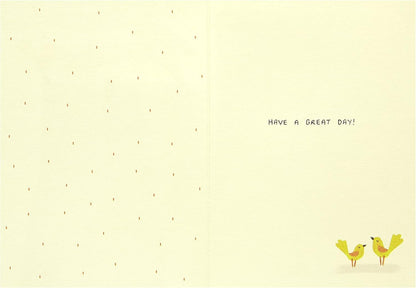 Bear with Banner Birthday Card