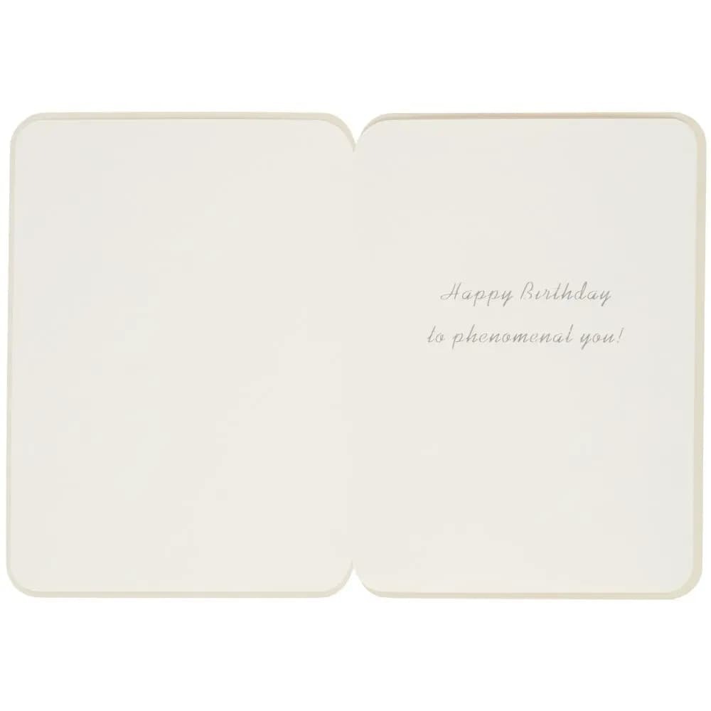 Outfit With Fur Coat Birthday Card